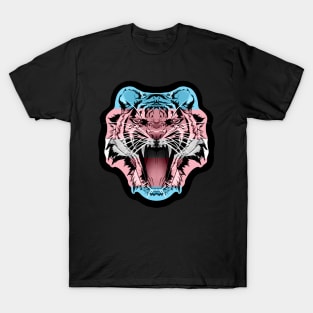 illustrated TIGER PRIDE series - (trans flag pride) T-Shirt